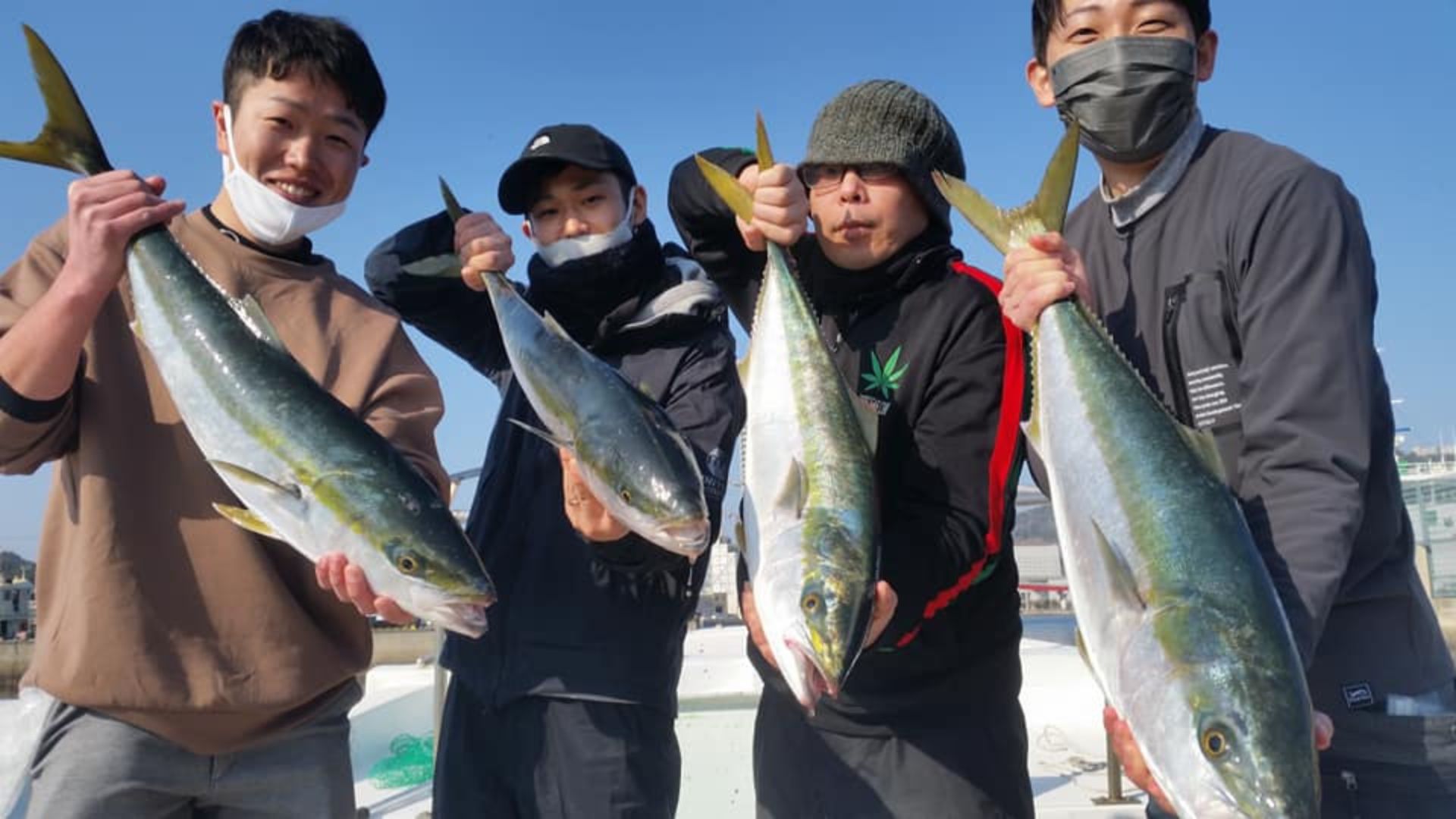 The thrill of reeling in the first catch of the day!