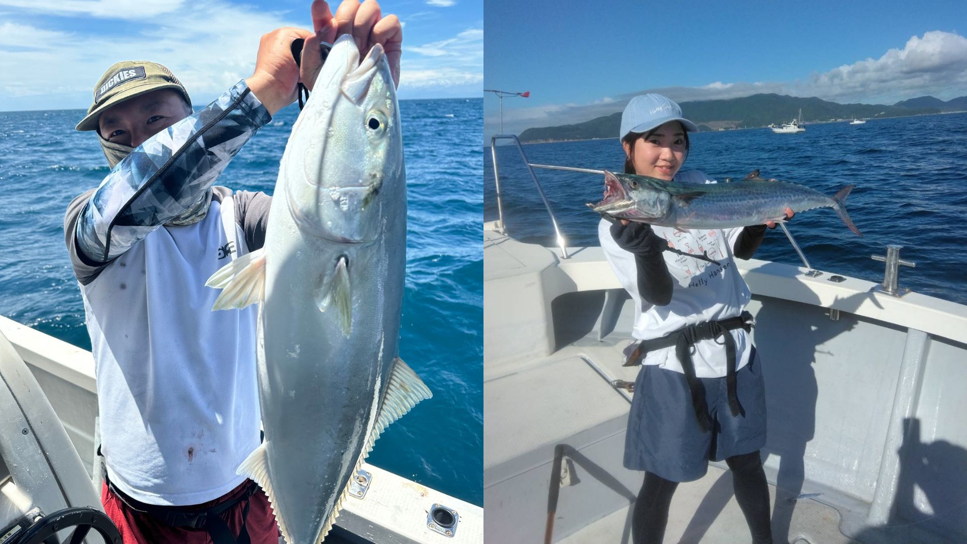 Reeling in the first catch of the day