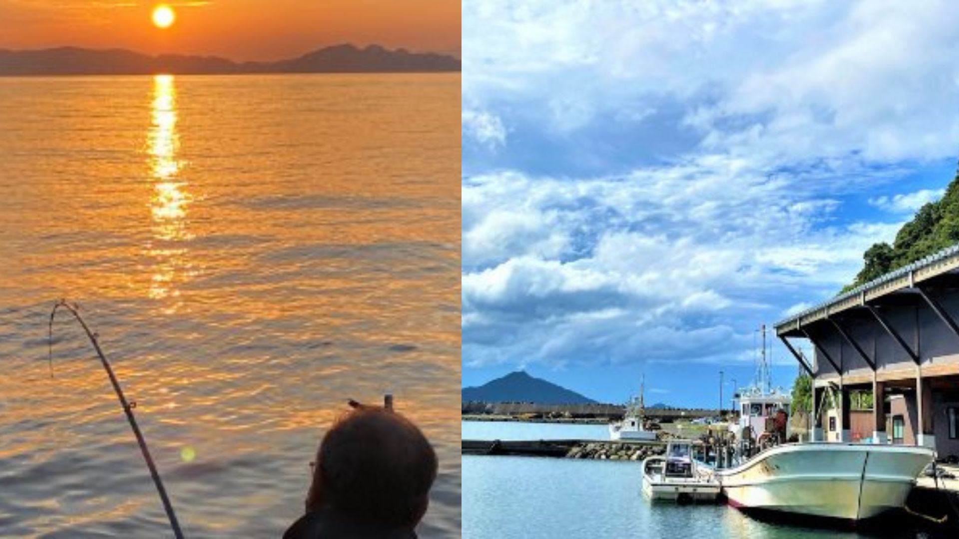 The thrill of reeling in the first catch of the evening!