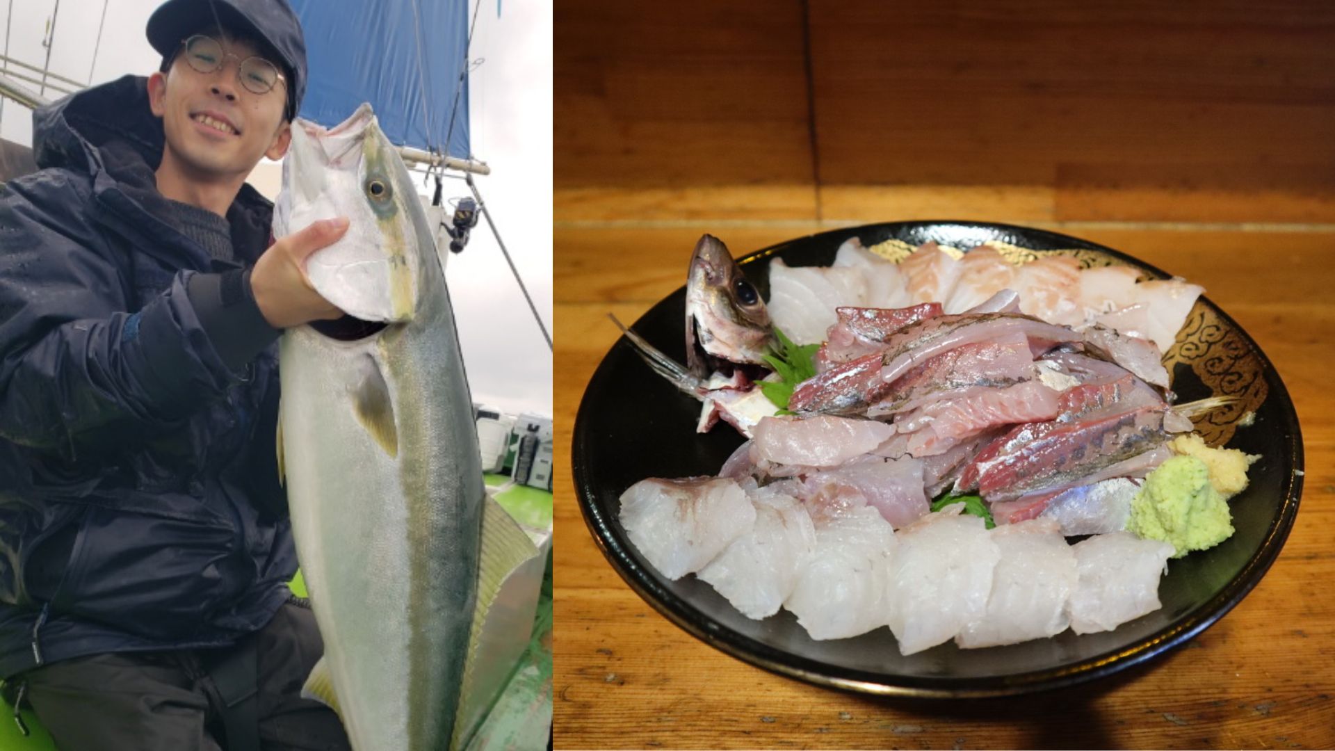 Freshly caught fish in Yokohama — dangerously delicious.