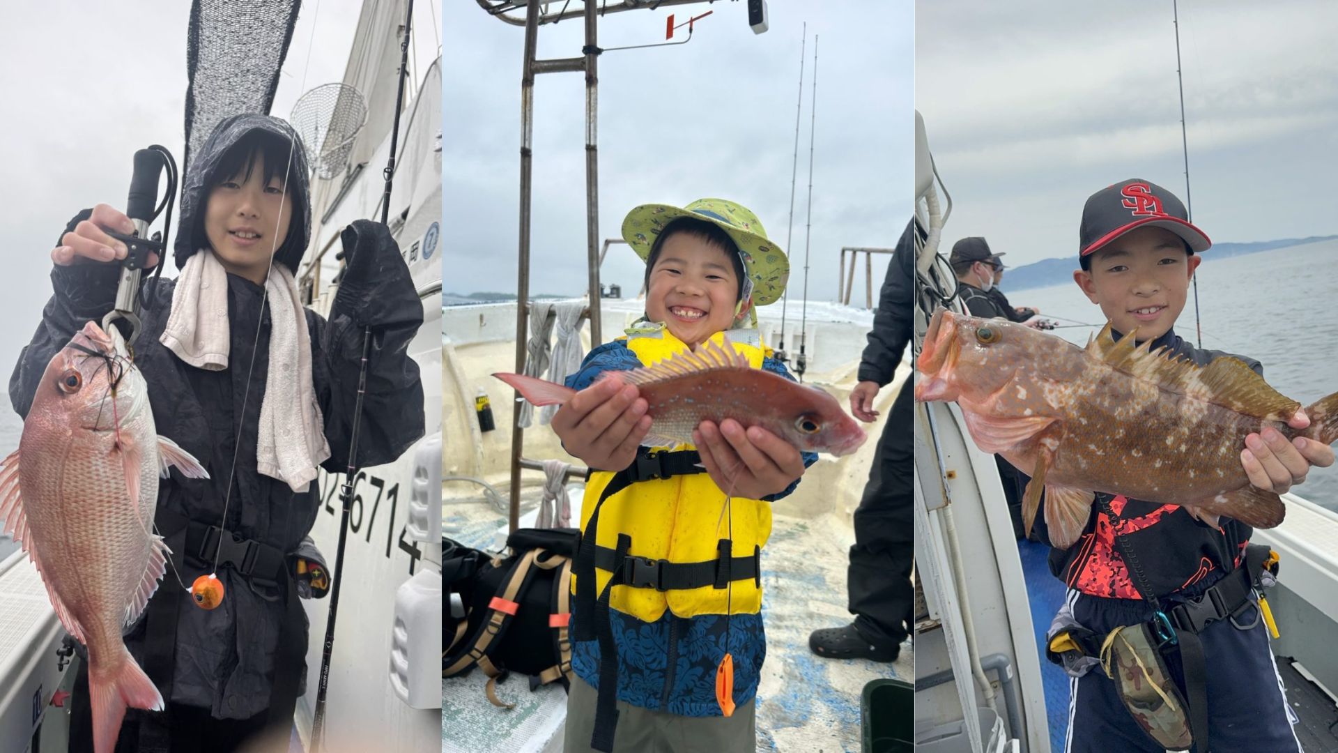 The thrill of reeling in the first catch of the day!