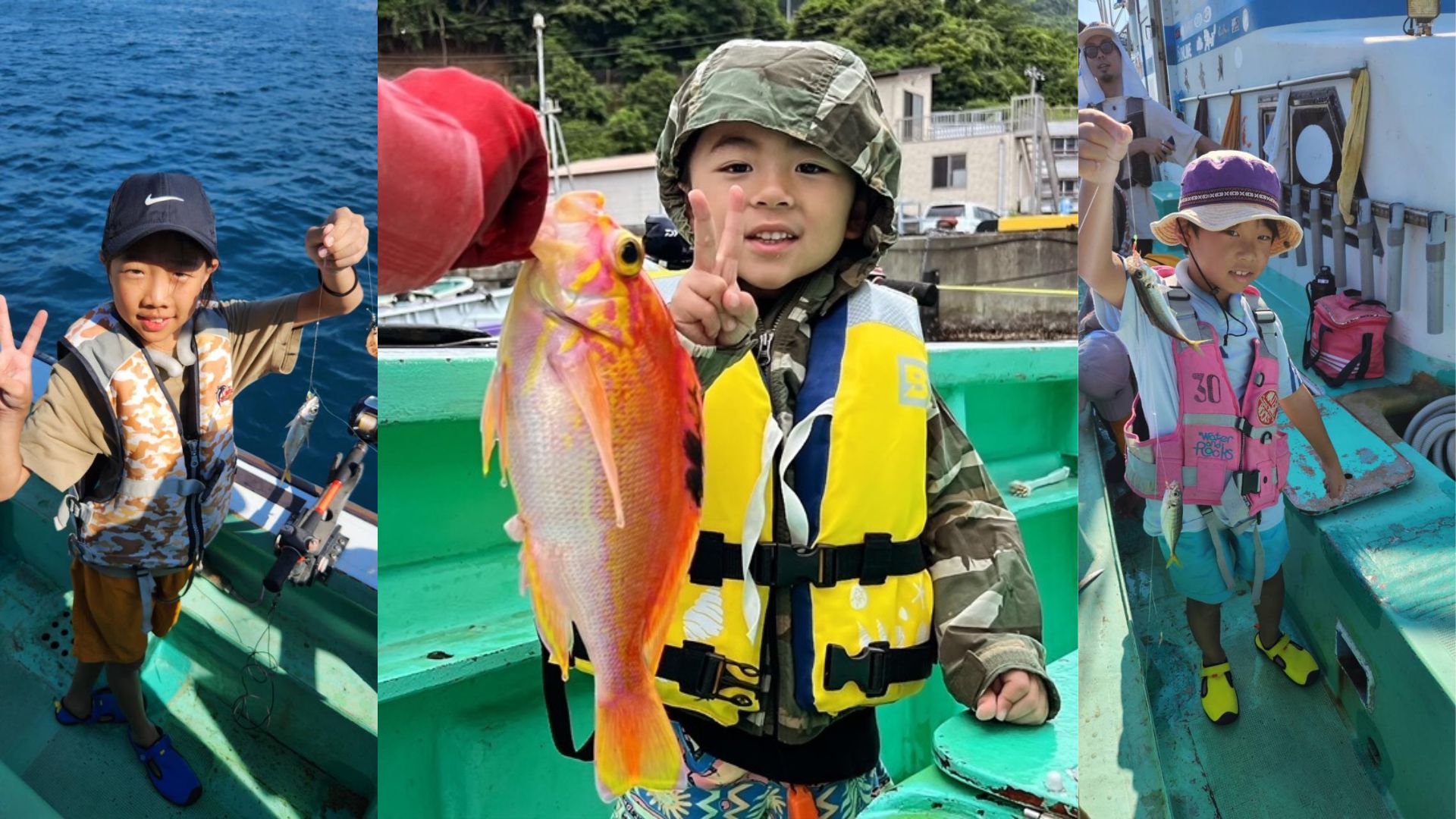 The thrill of reeling in the first catch of the day!