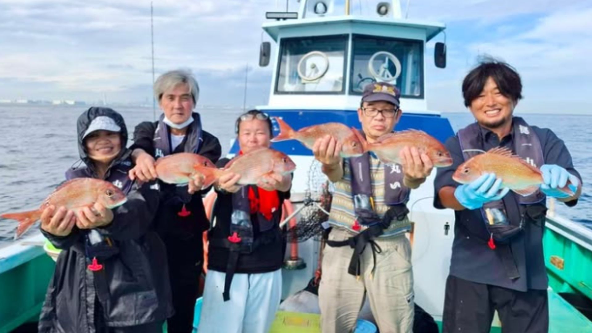 The thrill of reeling in the first catch of the day!