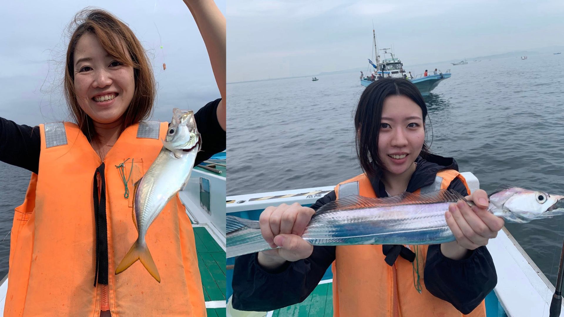 The thrill of reeling in the first catch of the day on Tokyo Bay!