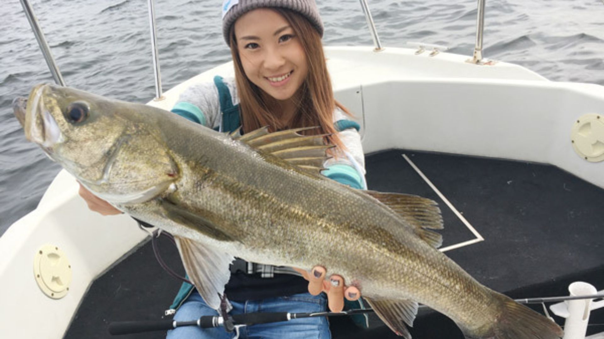 The thrill of reeling in the first catch of the day!