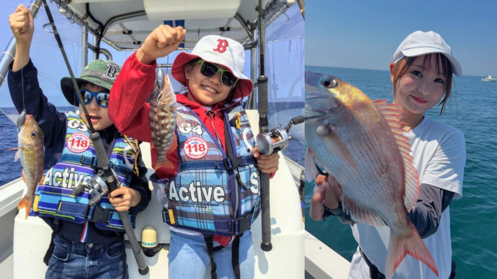 The thrill of reeling in the first catch of the day!