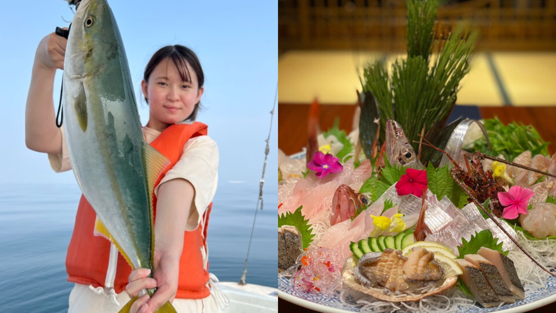 Retackle heading out at dawn with Akashi Kaikyo Bridge glowing in the background.
