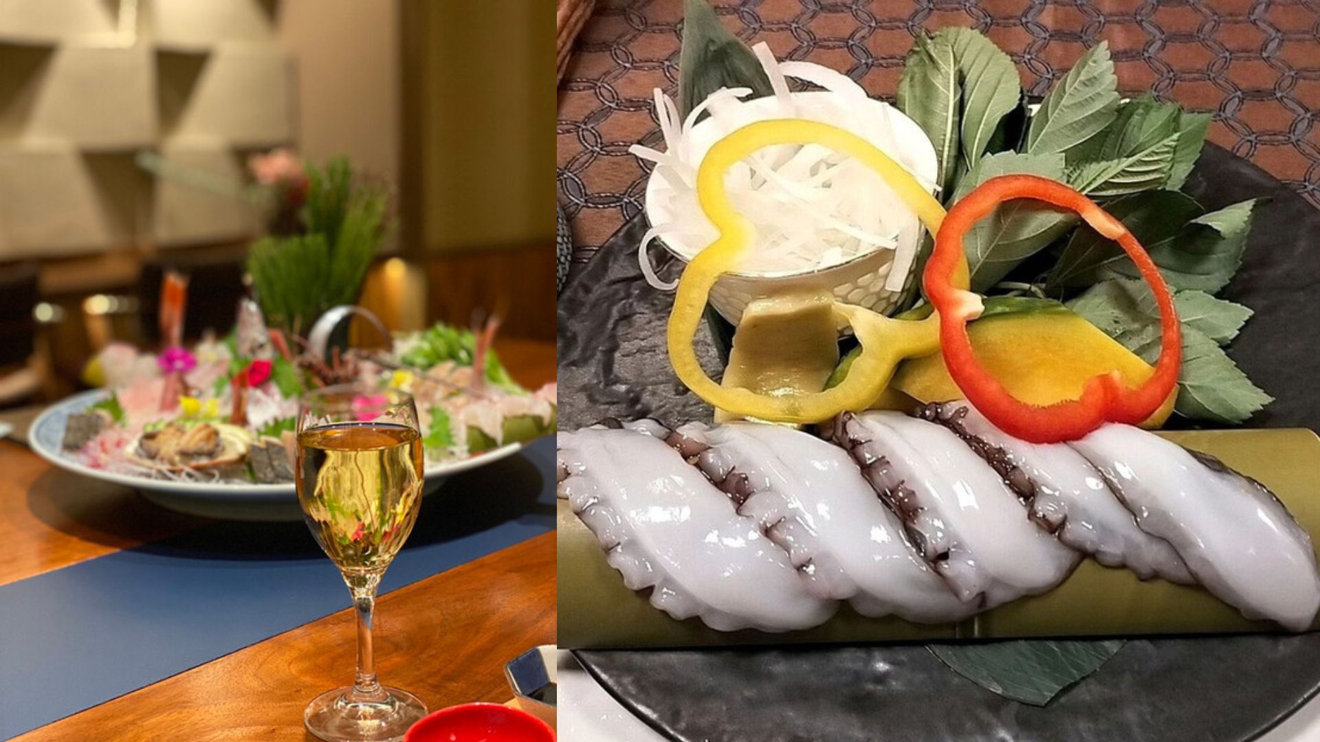 Your own fish, landed that morning, transformed into a colorful kaiseki dinner at Awajishima Kanko Hotel.