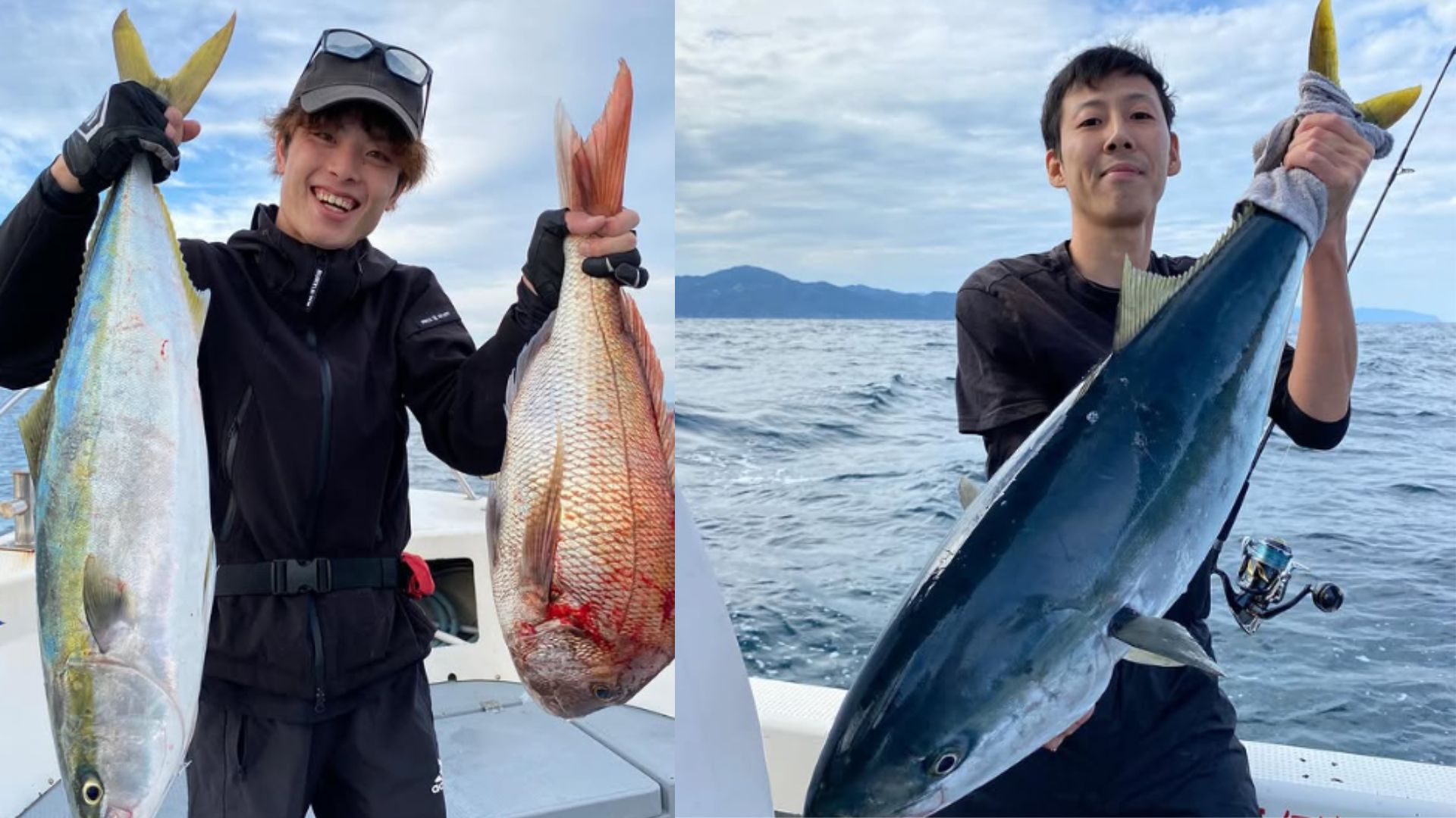 Reeling in the first catch of the day