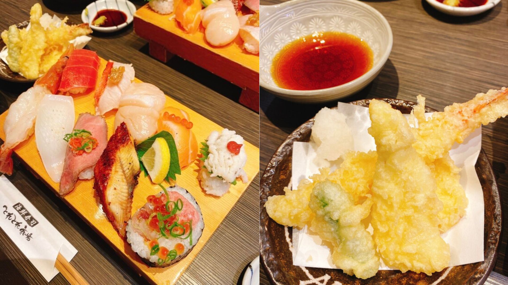 Fresh seafood meal at ToreTore Market