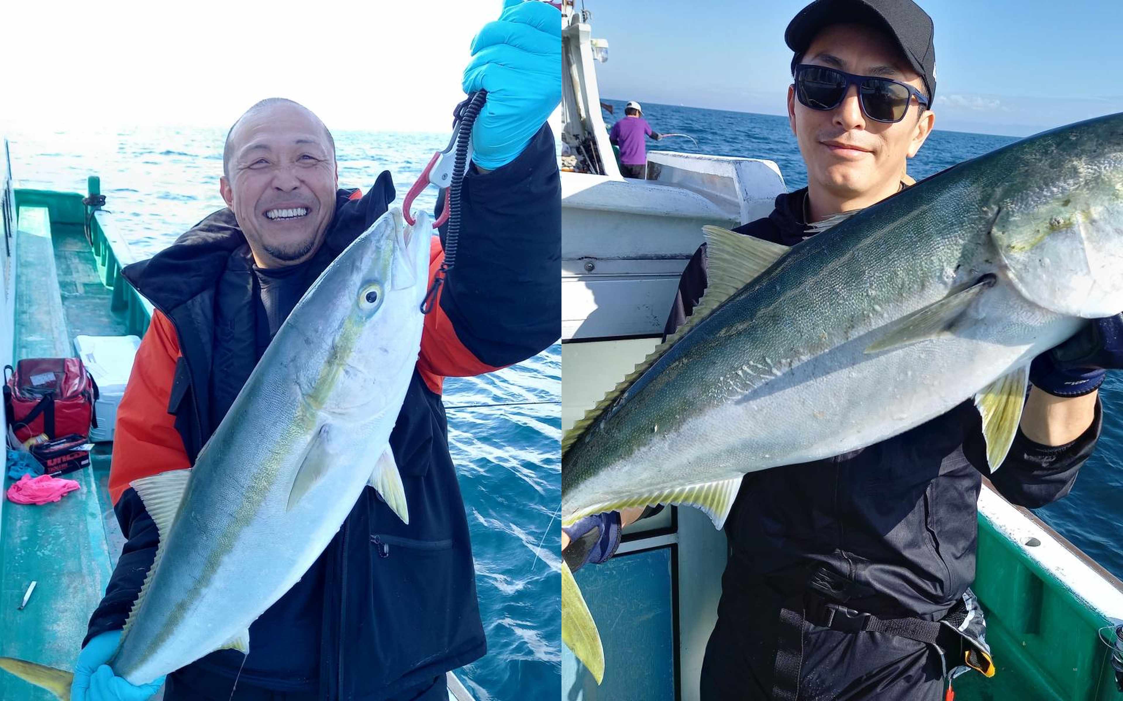 The thrill of reeling in the first catch of the day!