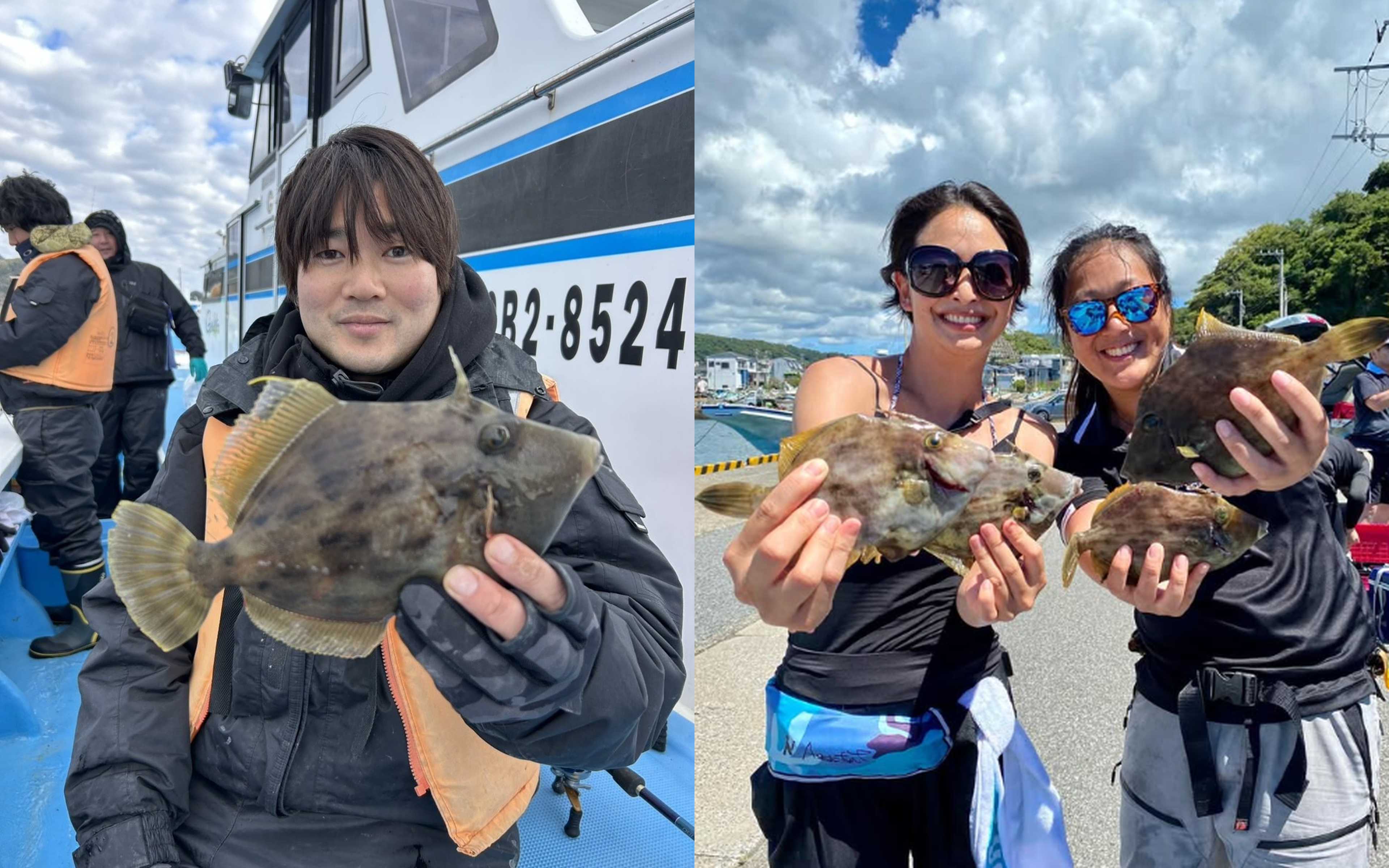 The thrill of reeling in the first catch of the day!