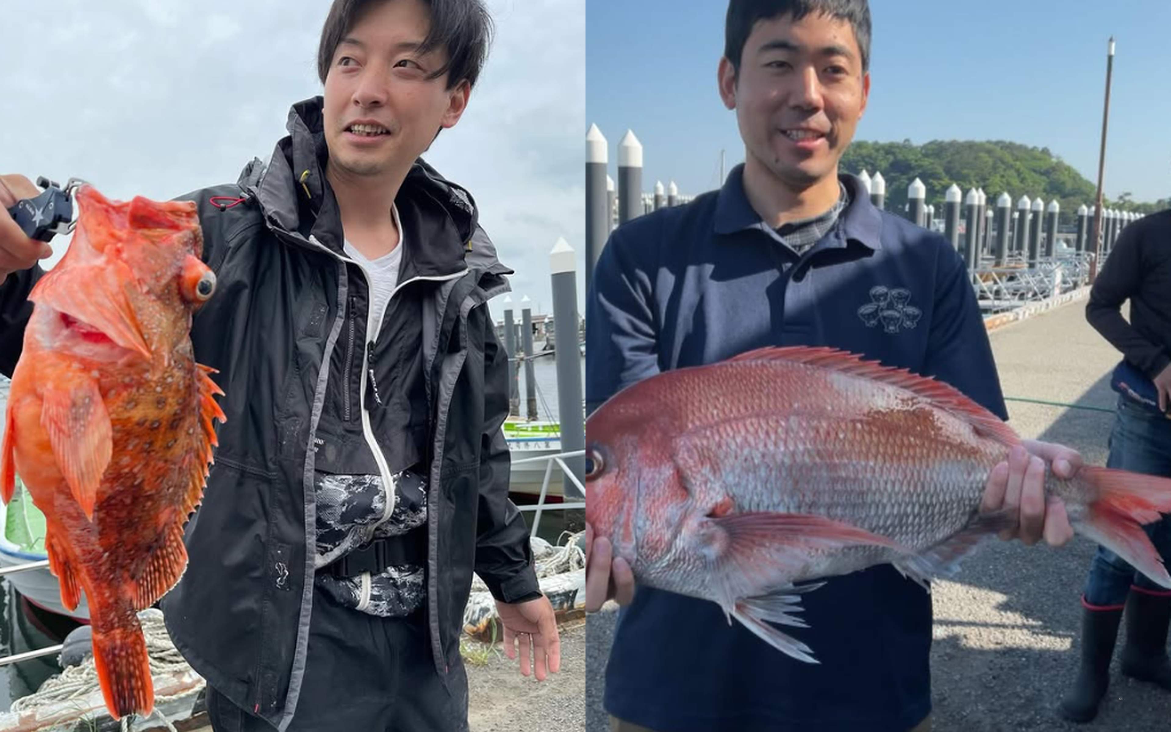 The thrill of reeling in the first catch of the day!