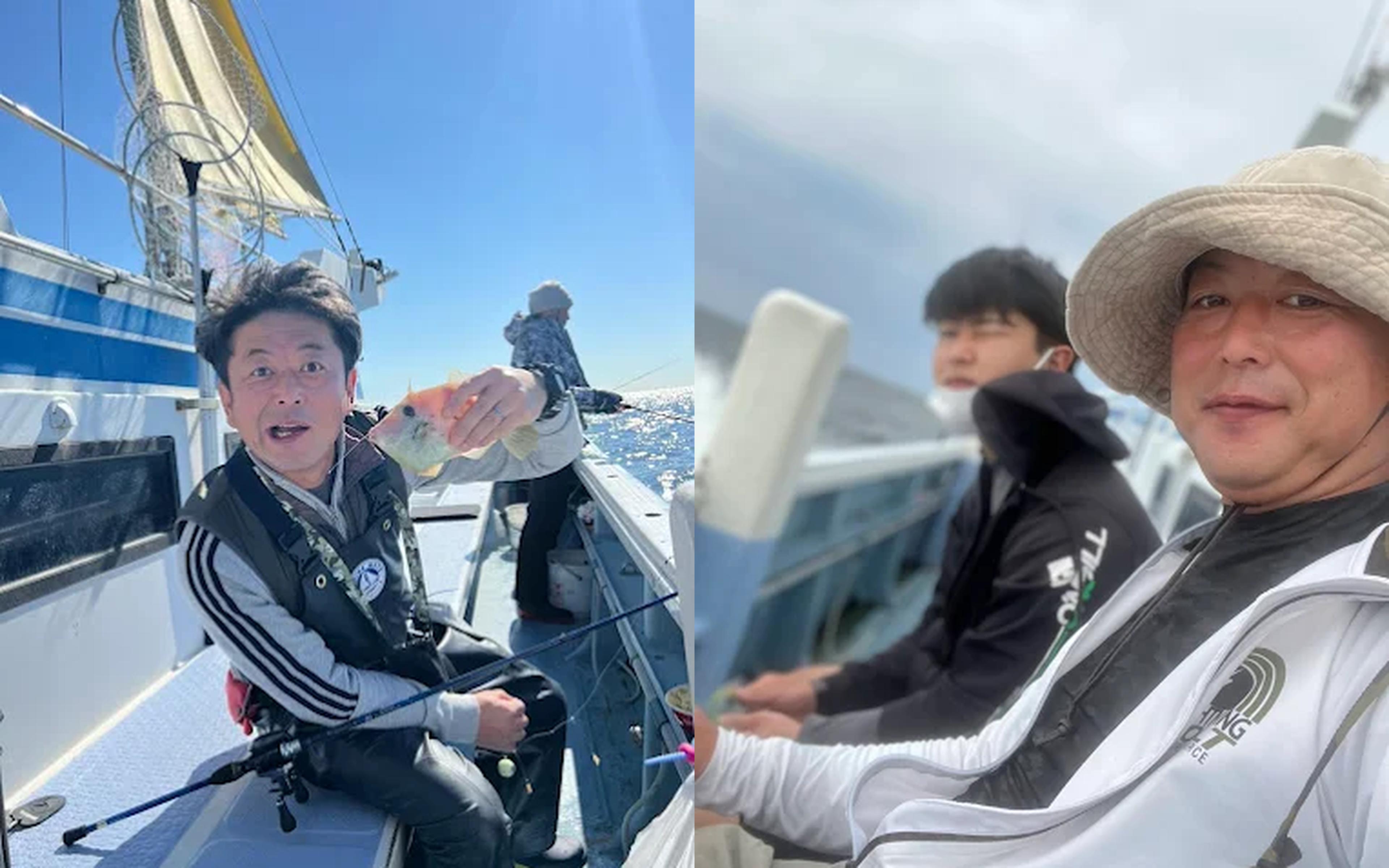 The thrill of reeling in the first catch of the day!