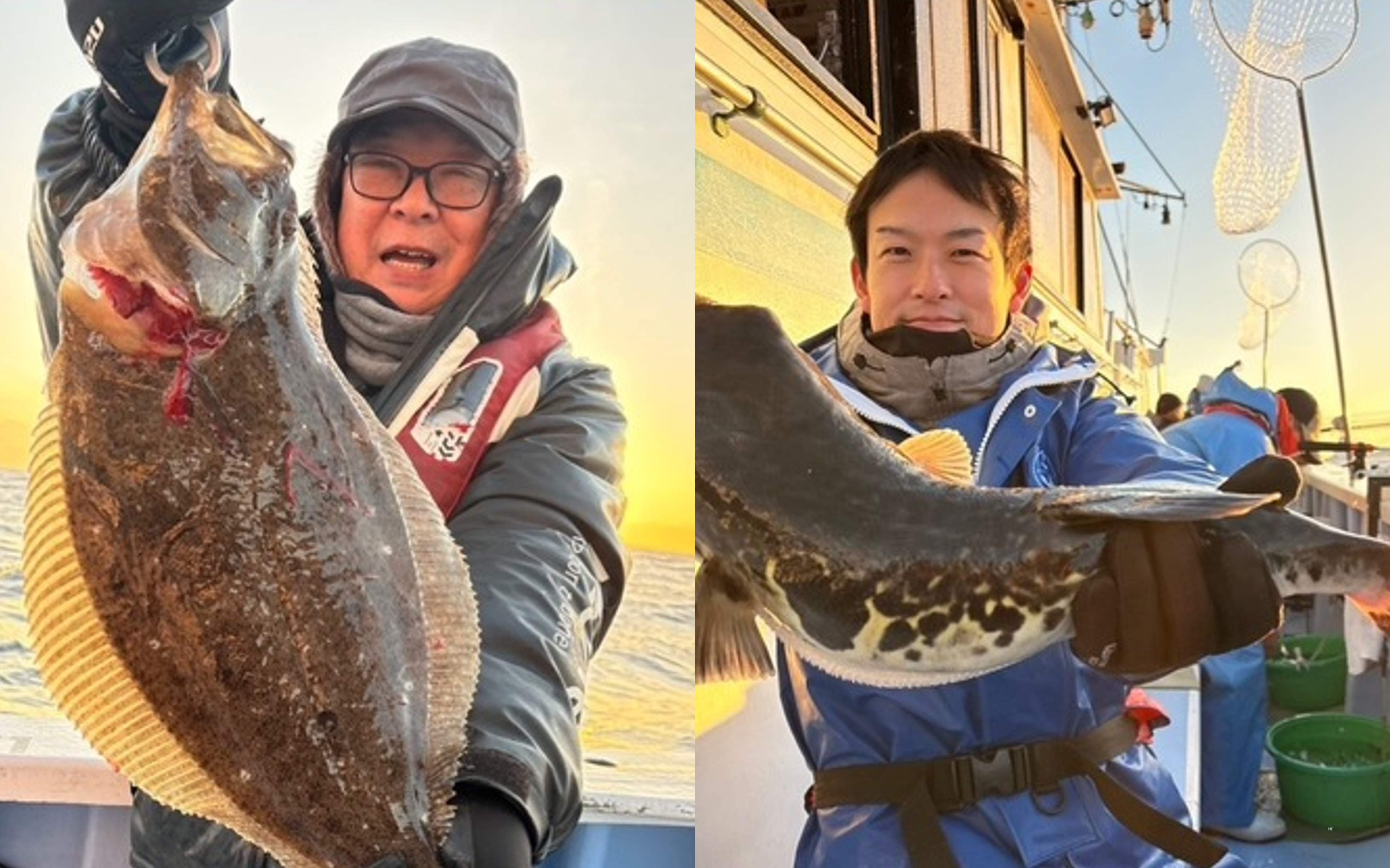 The thrill of reeling in the first catch of the day!