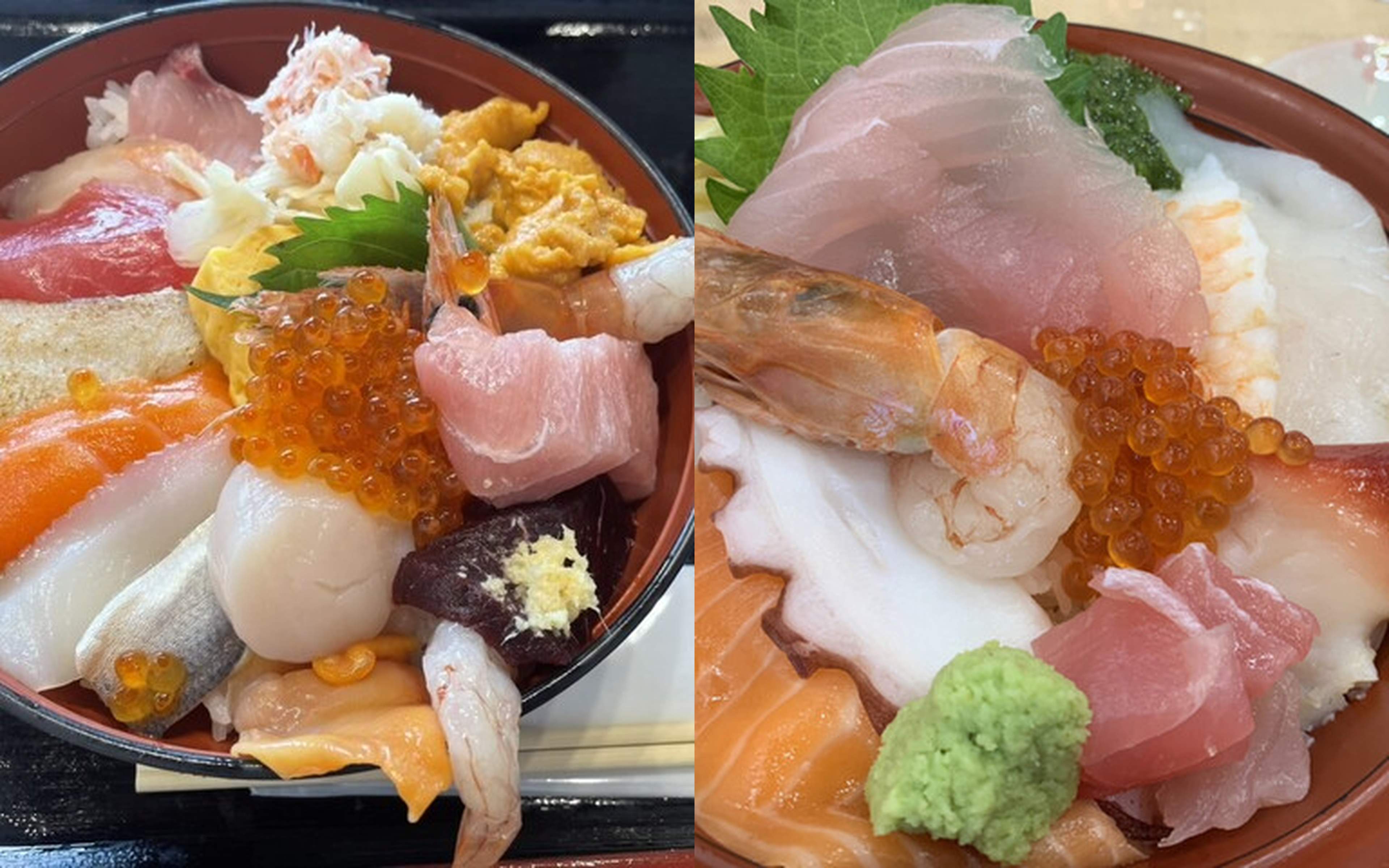 Freshly prepared sashimi from your own catch.