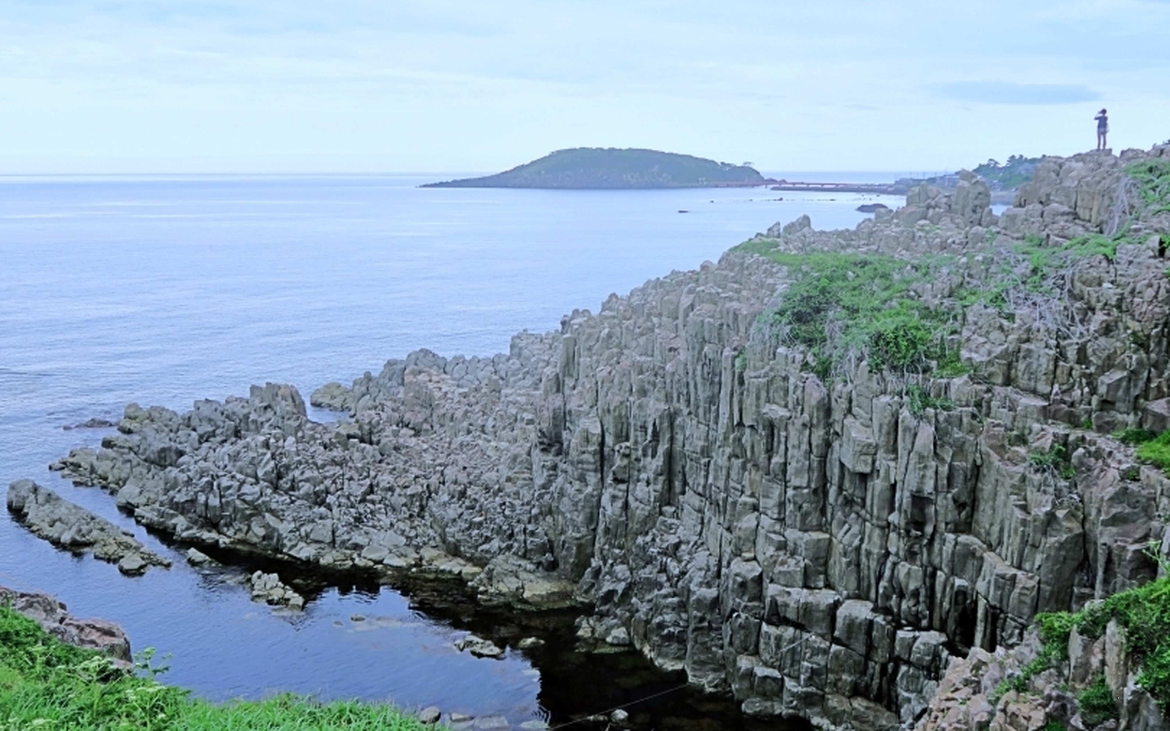 Townscapes and sightseeing spots in Wakasa Oshima, Fukui