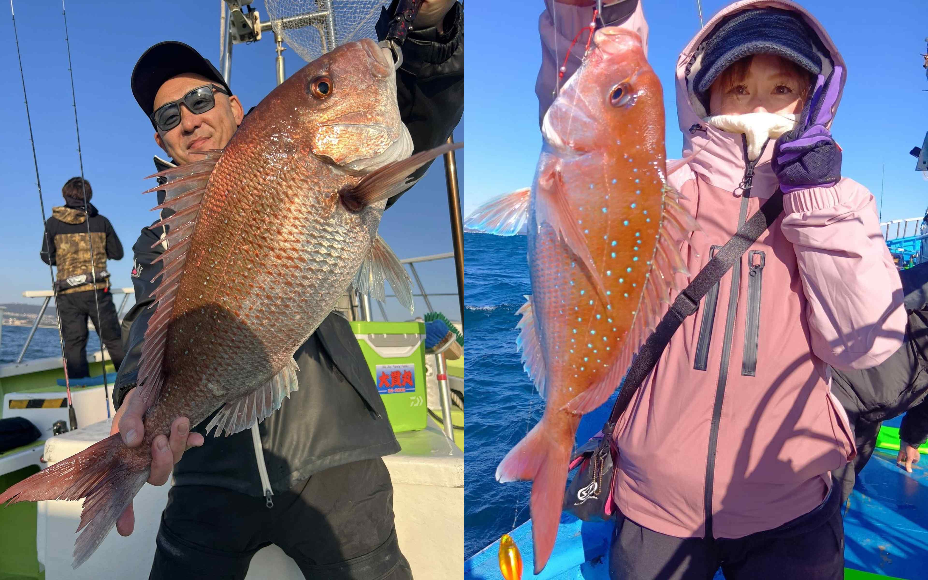 The thrill of reeling in the first catch of the day!