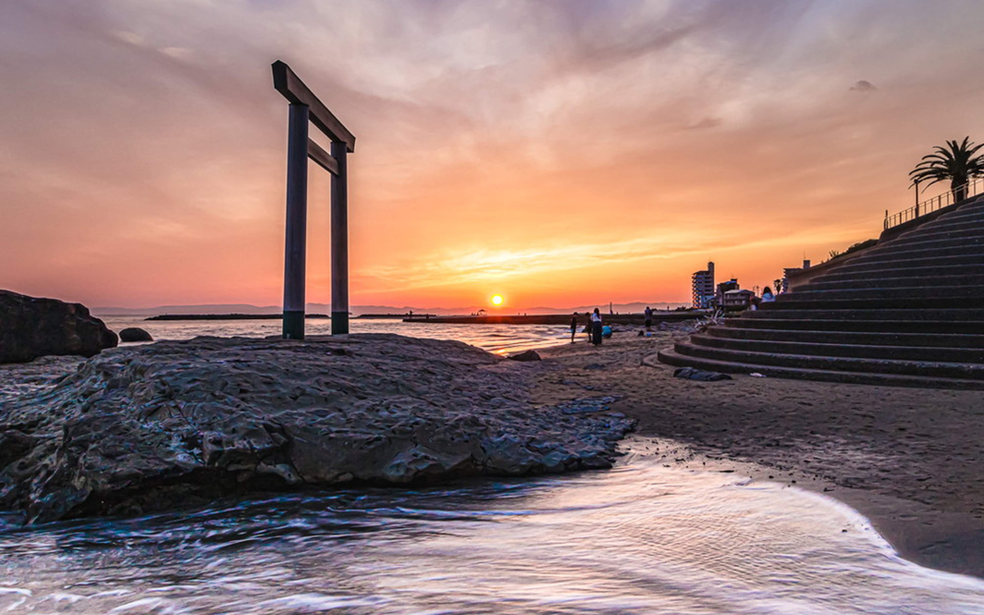 Townscapes and sightseeing spots in Shinojima