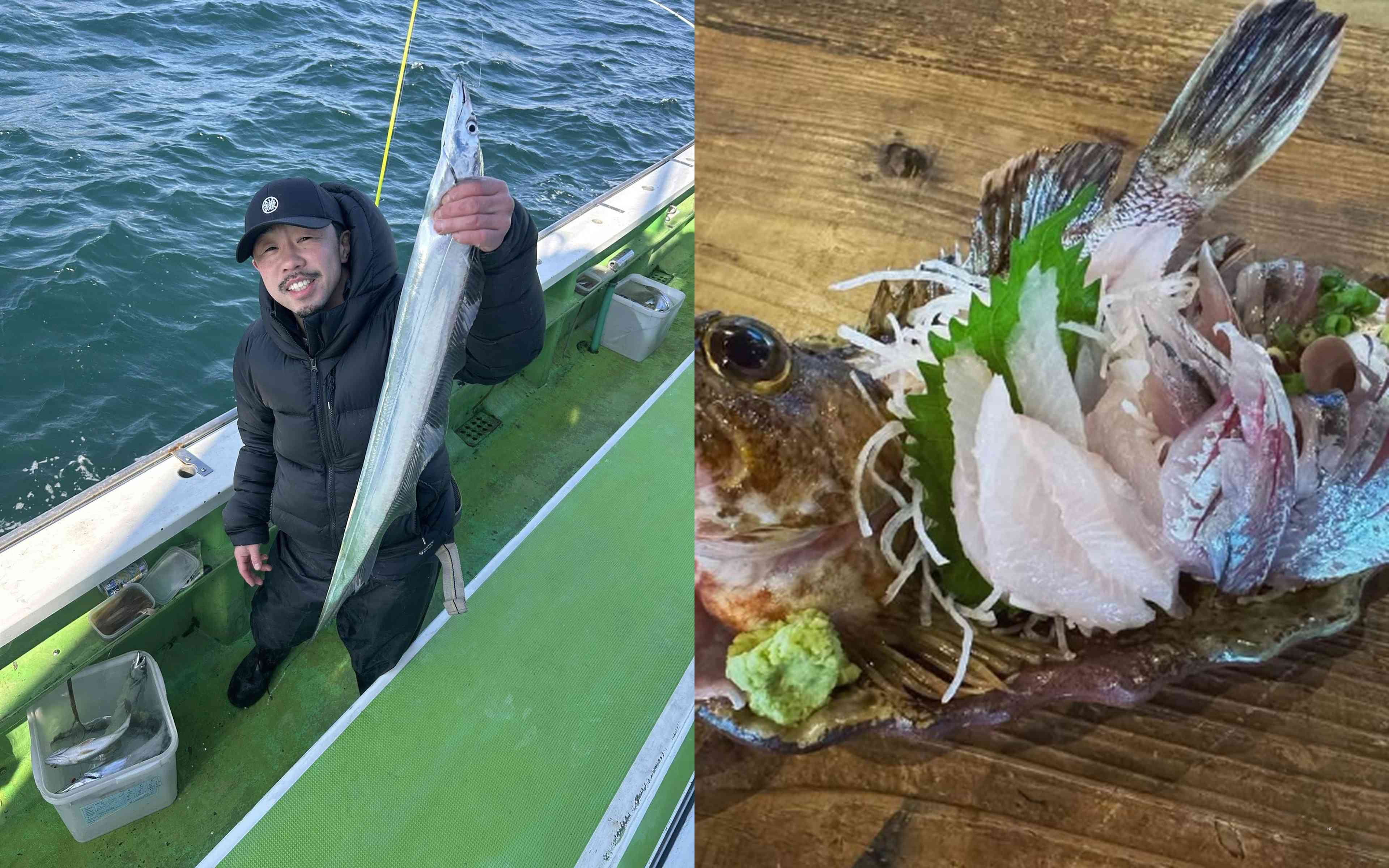Freshly caught fish in Yokohama Shiba Port — dangerously delicious.