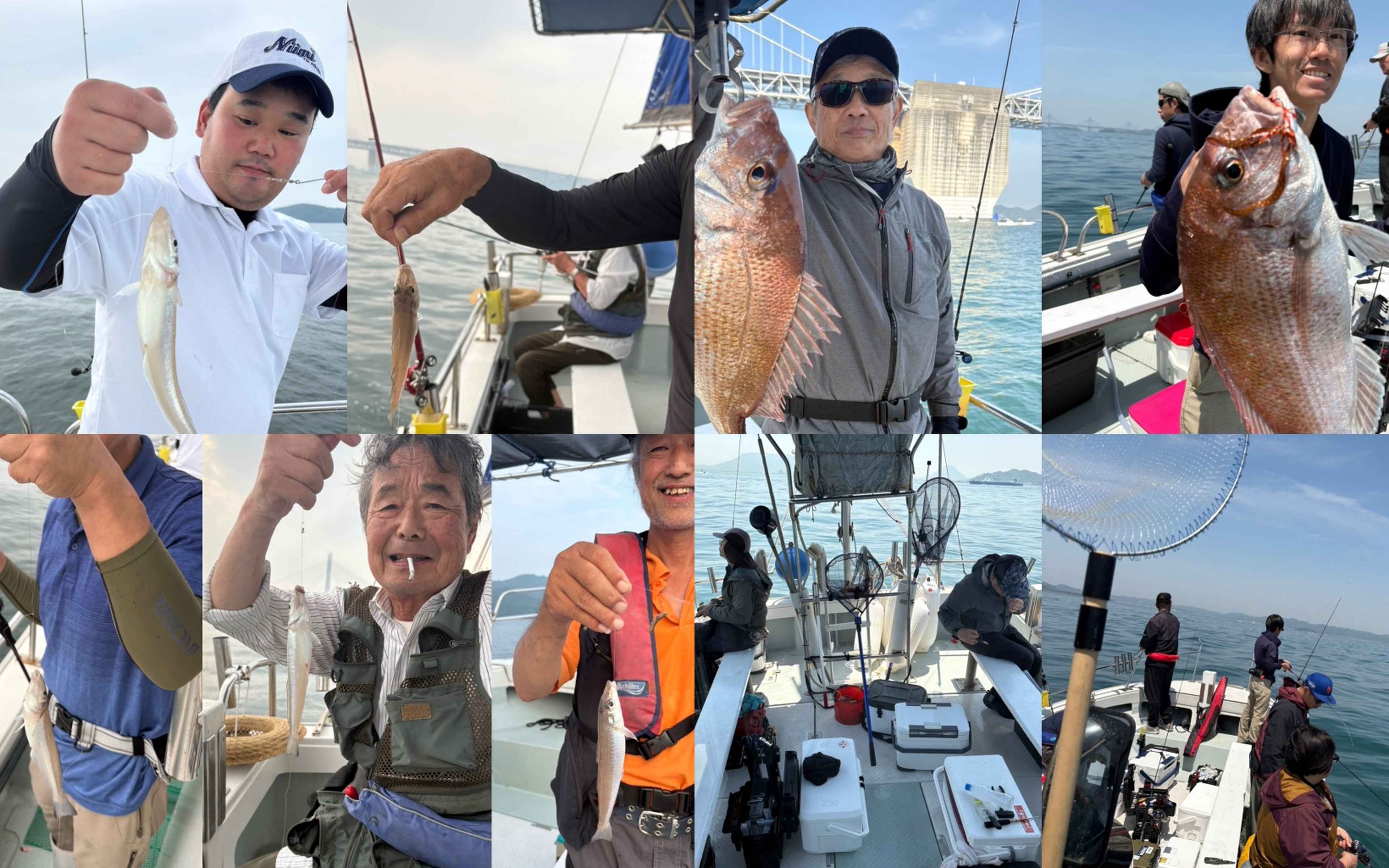 The thrill of reeling in the first catch of the day!