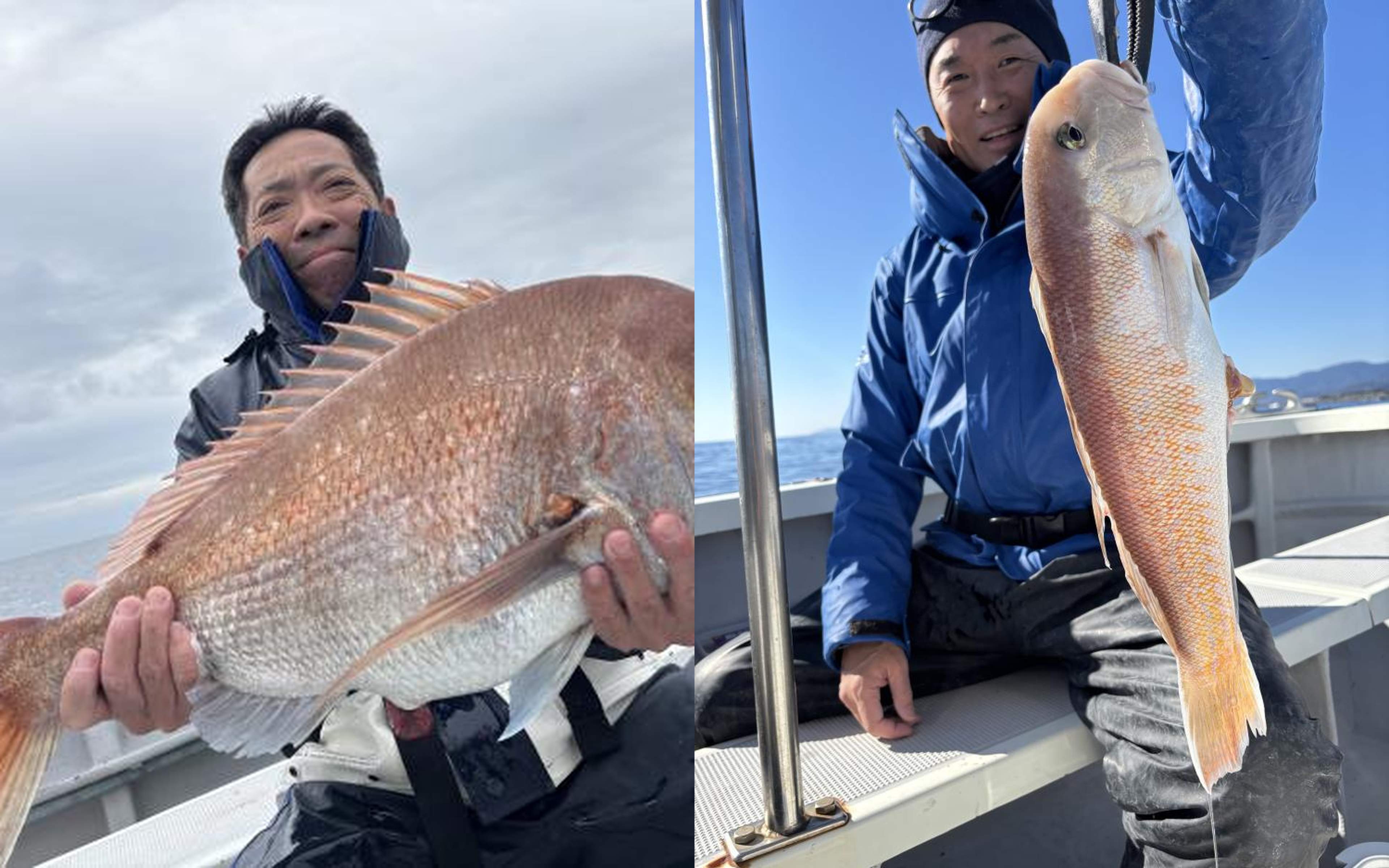The thrill of reeling in the first catch of the day!