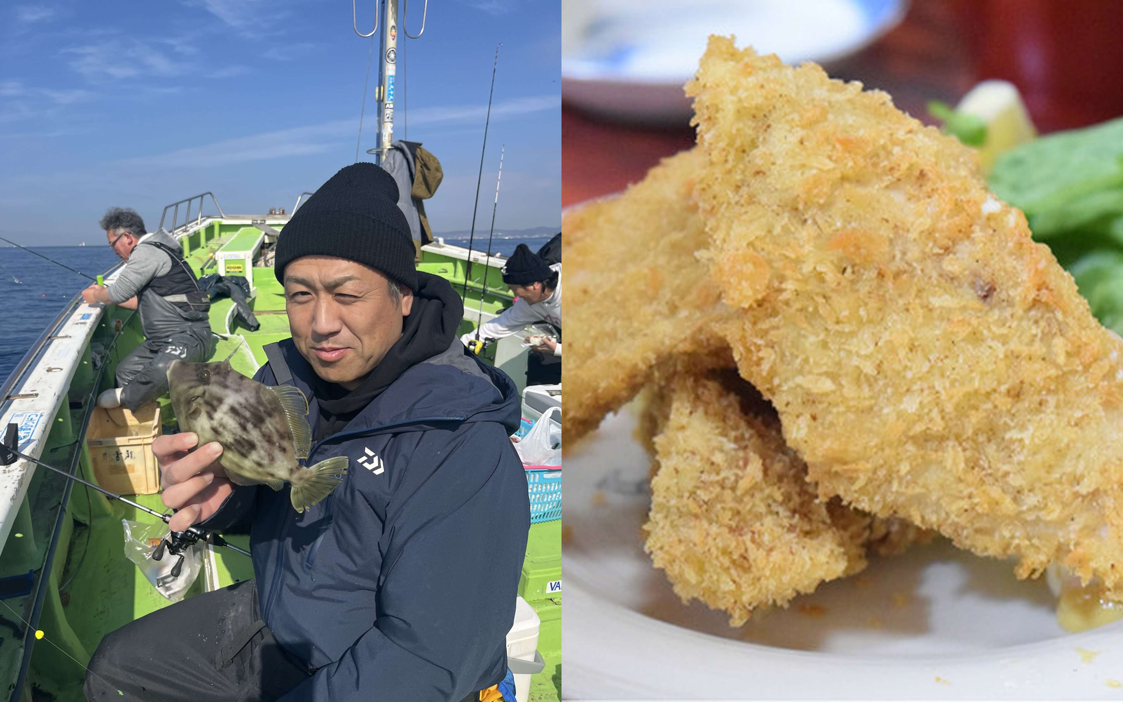 Freshly caught Kawahagi and Amadai in Miura/Koajiro — dangerously delicious sea-to-table experience.