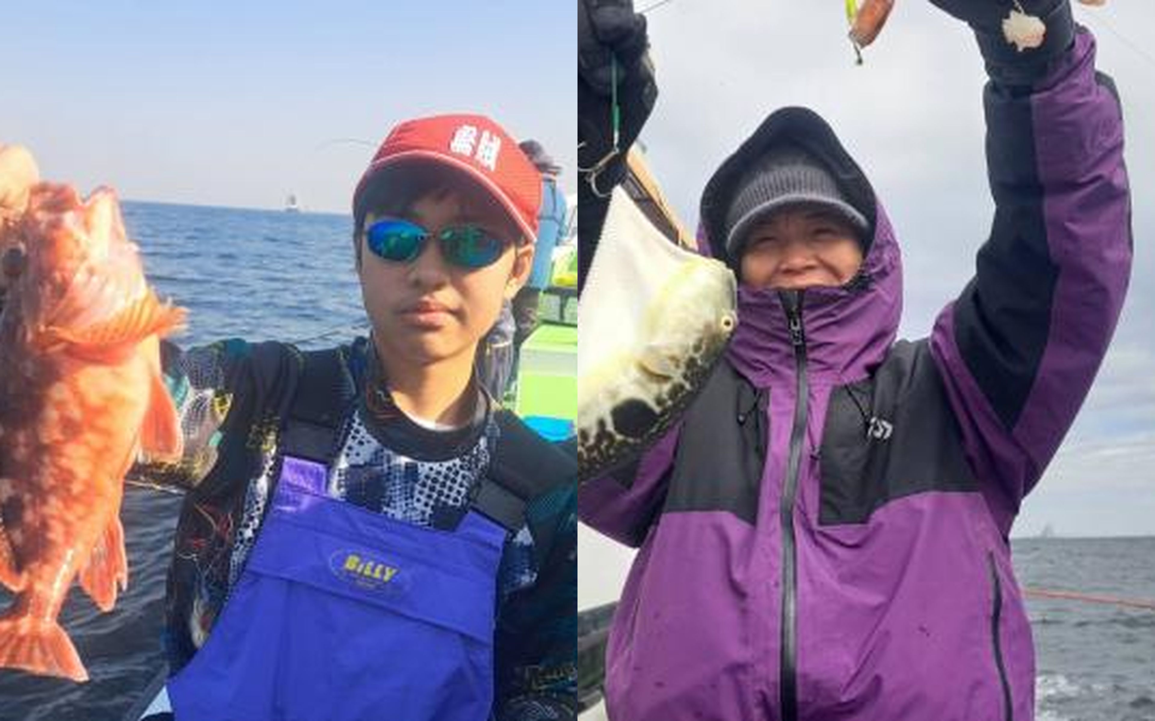 The thrill of reeling in the first catch of the day!