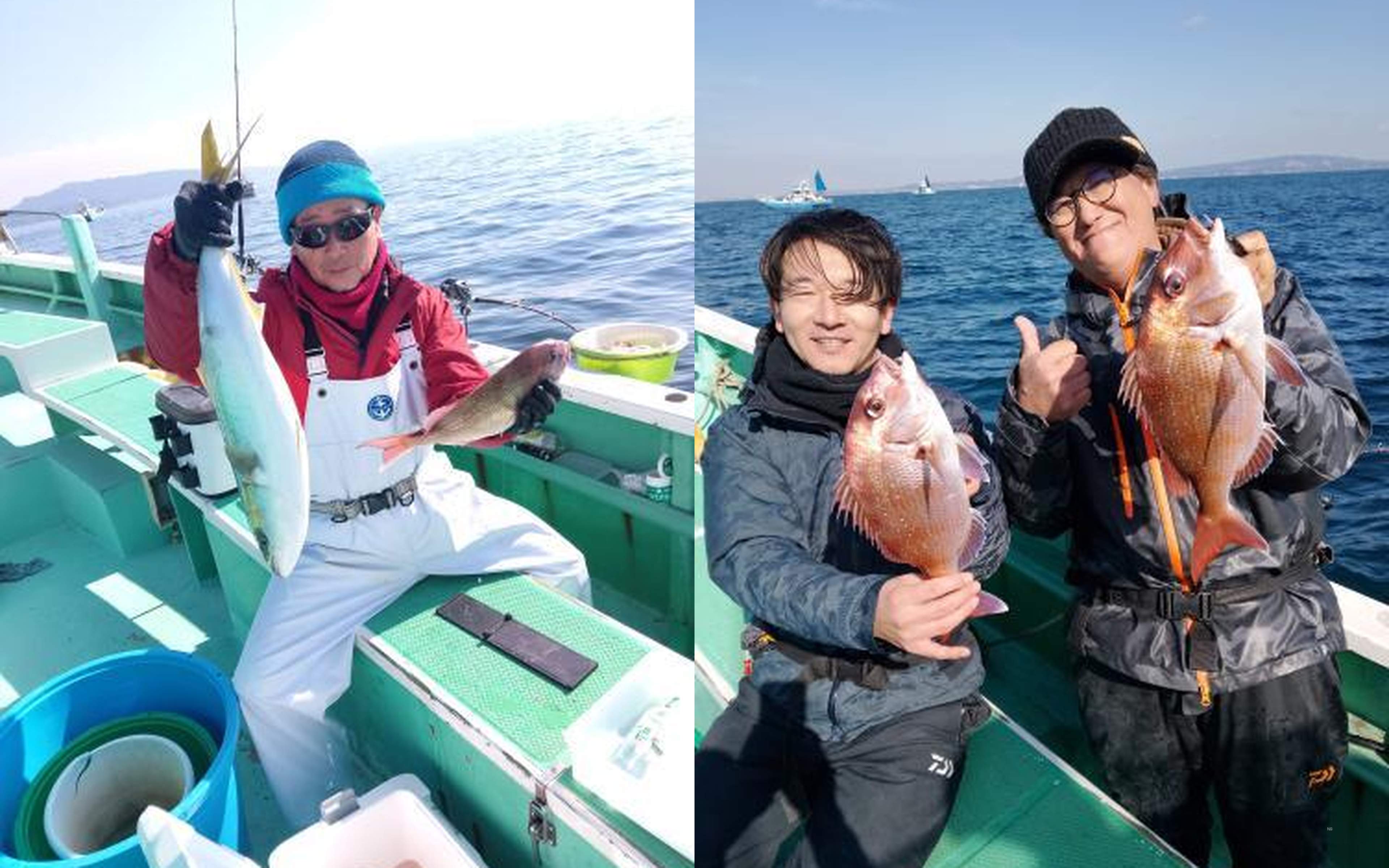 The thrill of reeling in the first catch of the day!