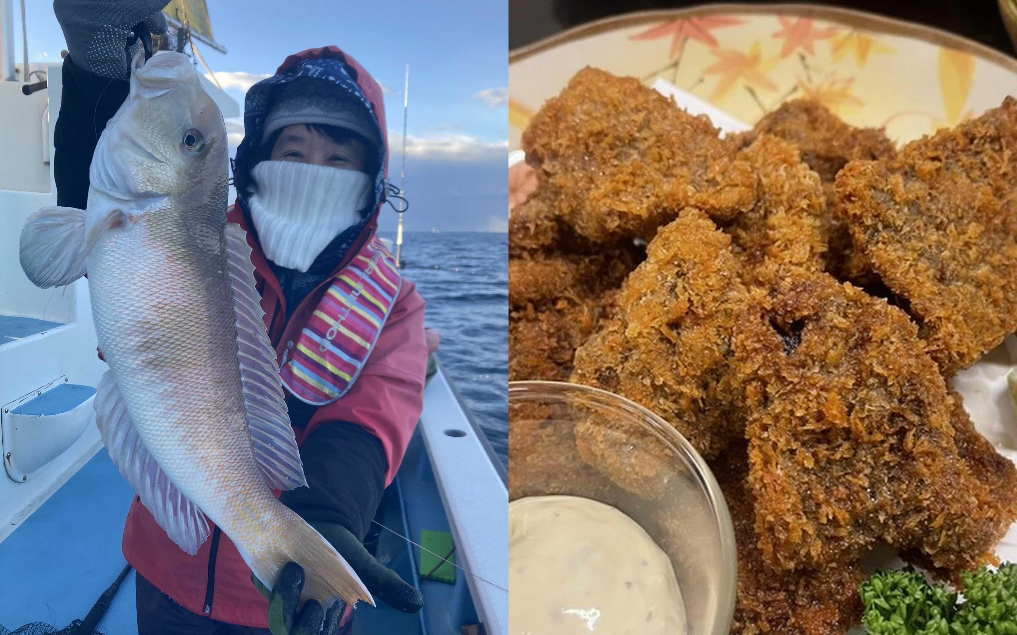 Freshly caught fish in Sajima — dangerously delicious fresh seafood.