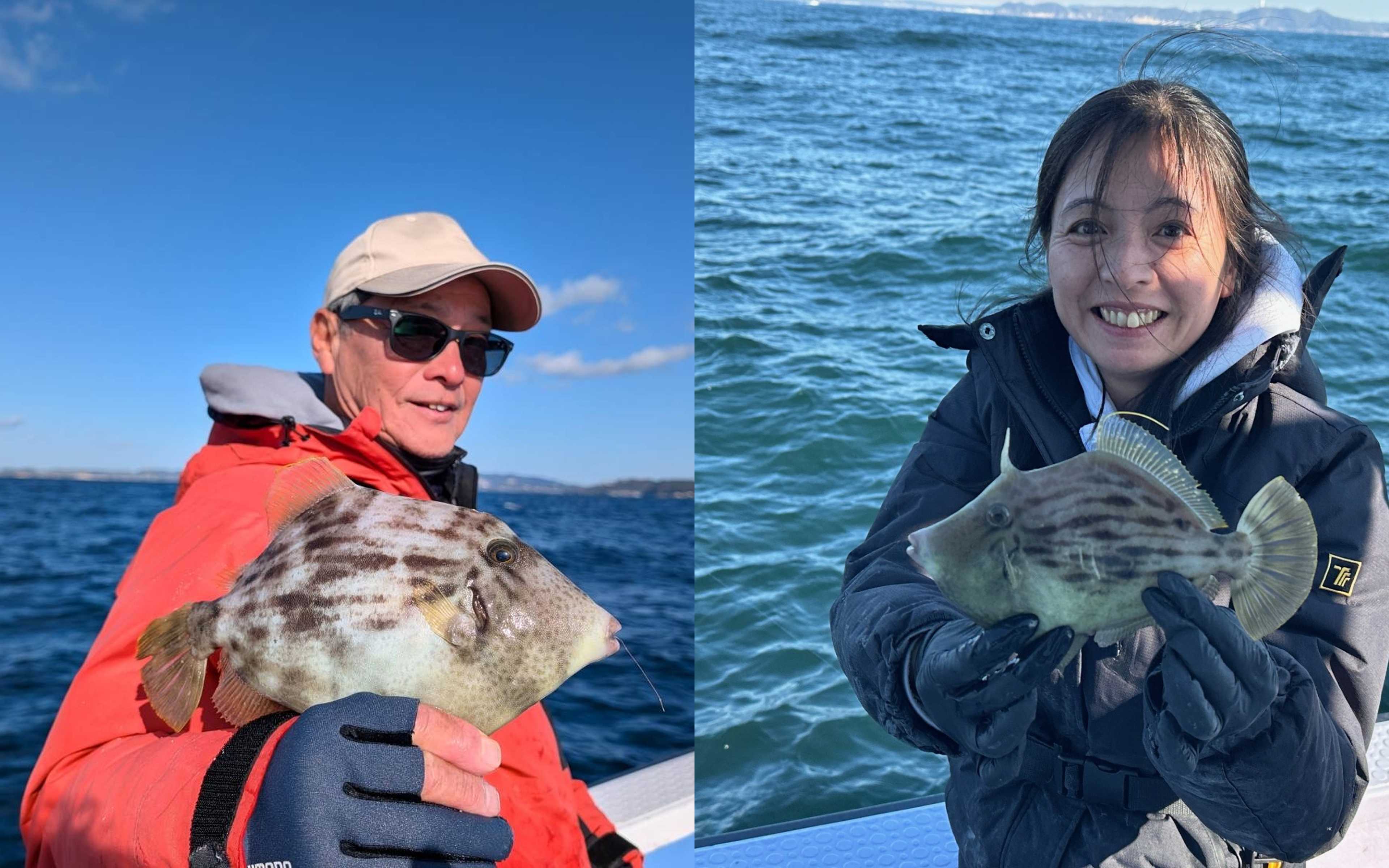 Beginner-friendly Kawahagi fishing on Yamashitamaru boat in Tokyo Bay — the thrill of your first catch!