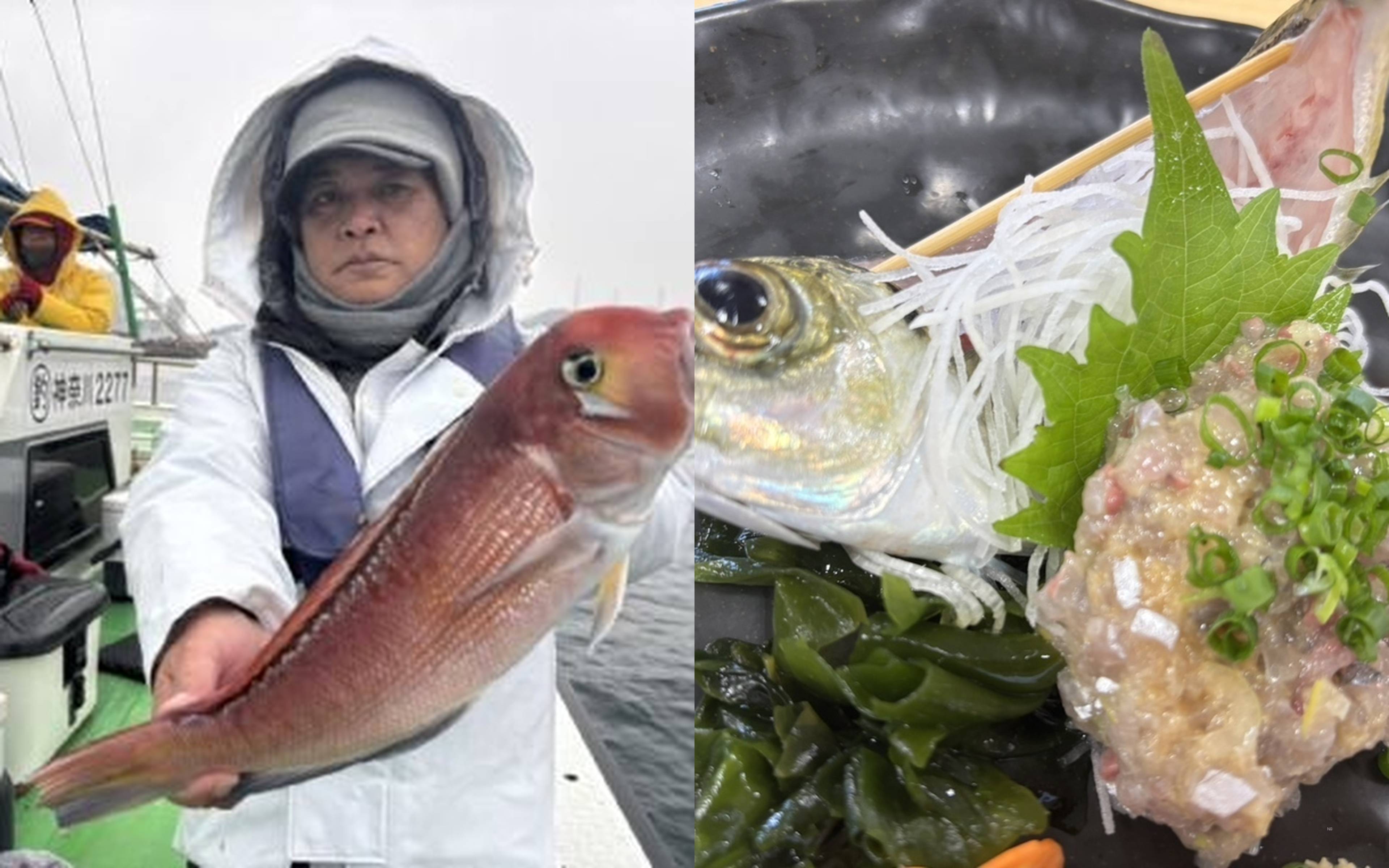 Freshly caught Kawahagi in Yokosuka Kubiri — dangerously delicious.