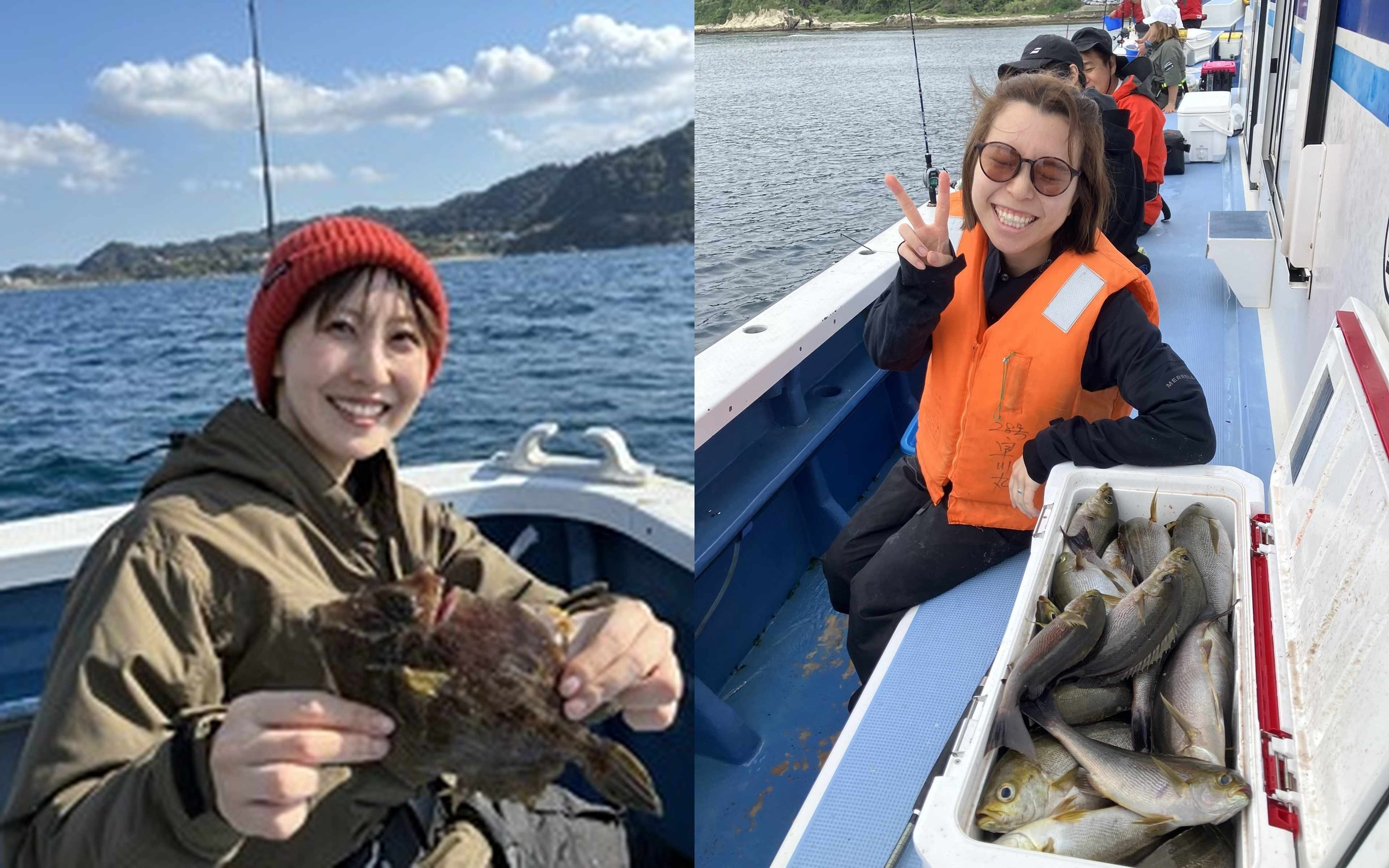 The thrill of reeling in the first catch of the day!