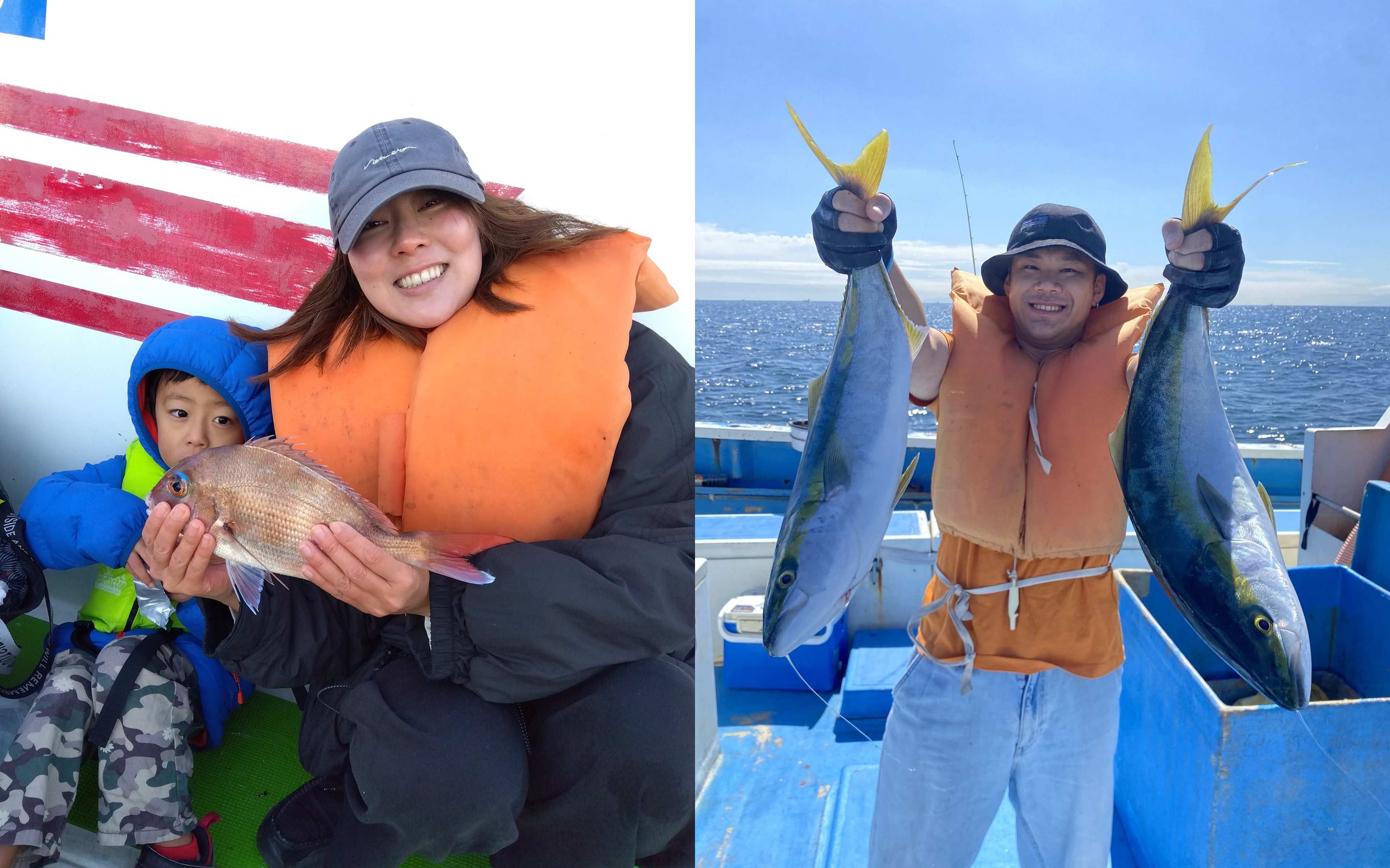 The thrill of reeling in the first catch of the day!