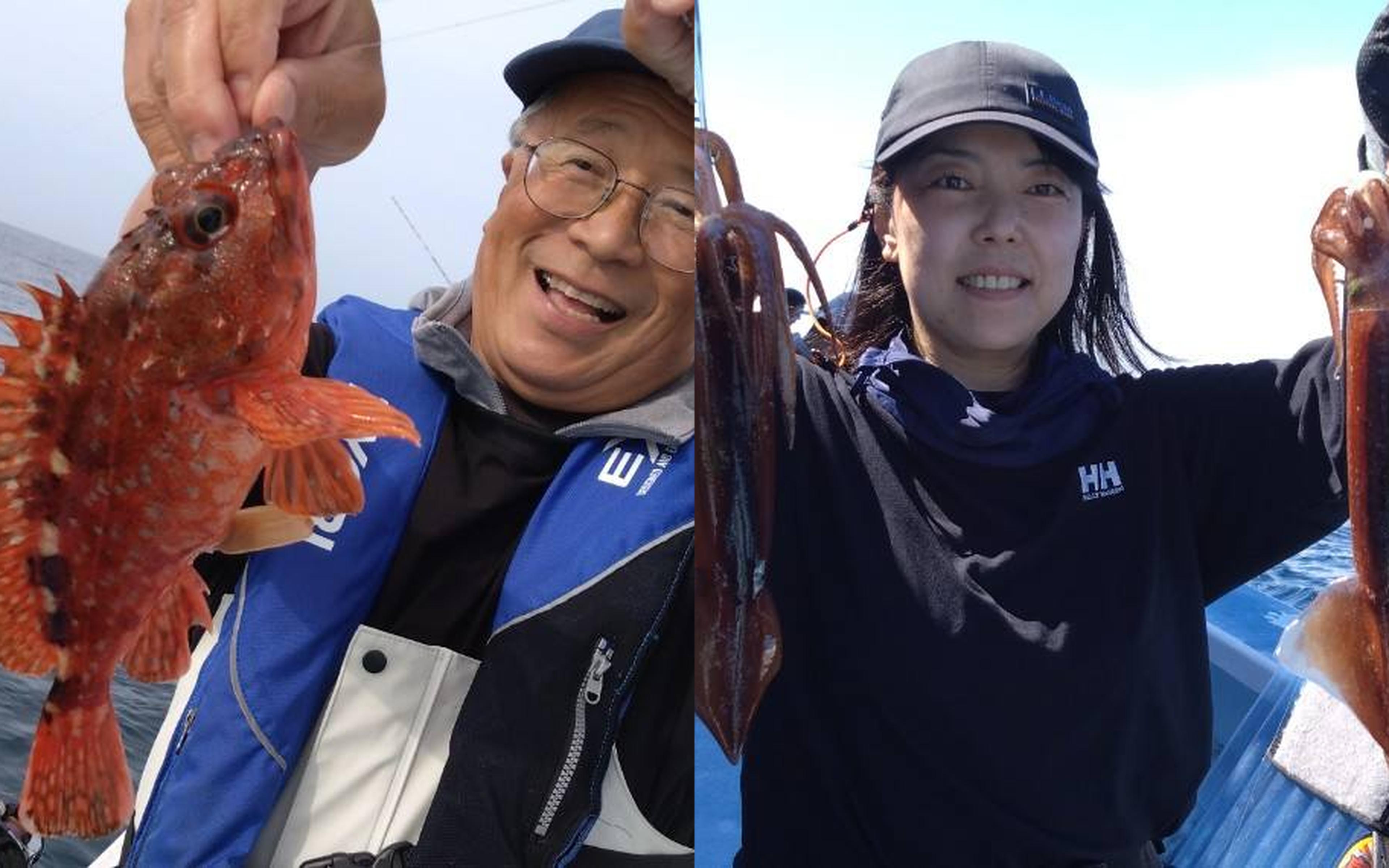 The thrill of reeling in the first catch of the day!