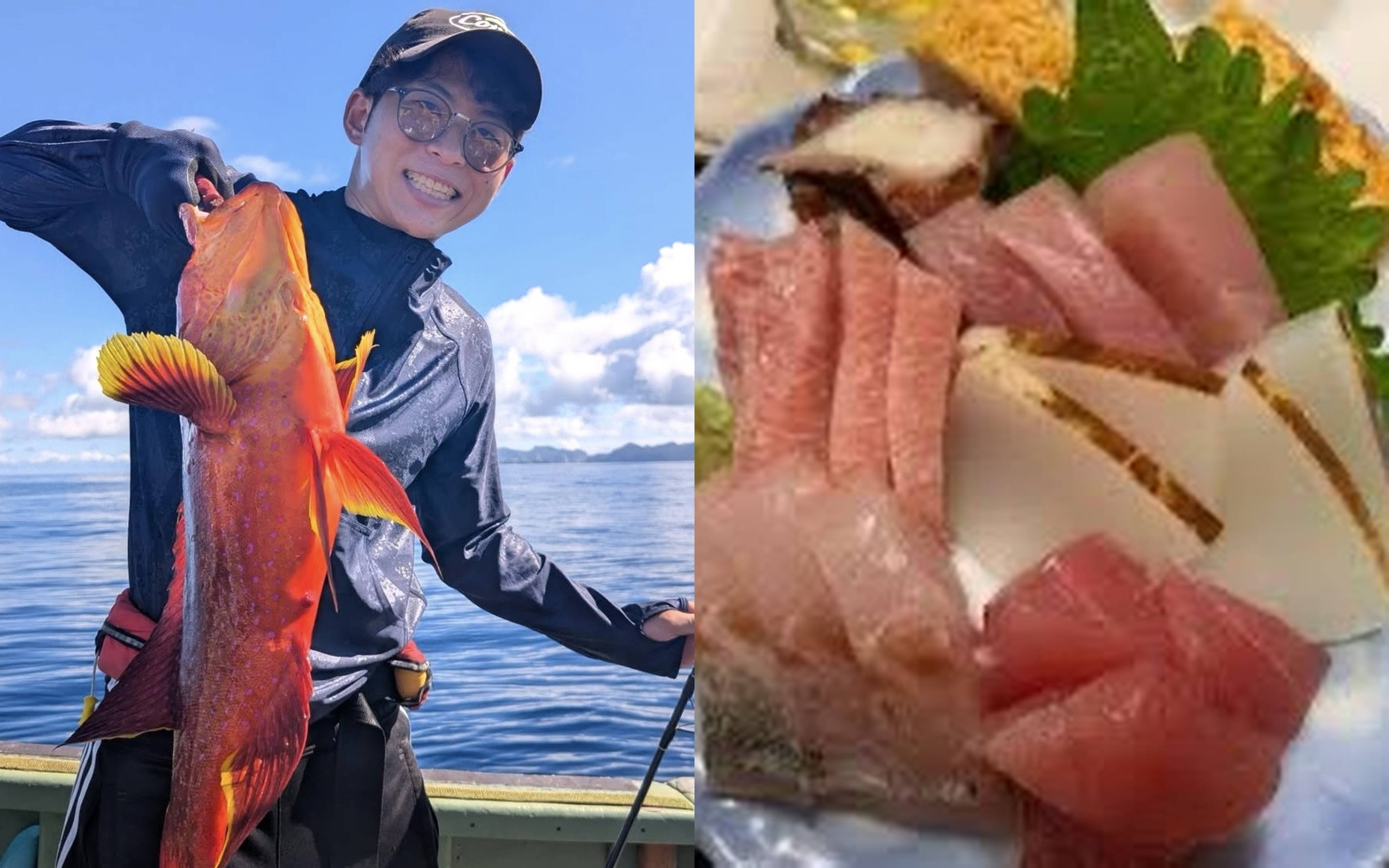 A catch off Chichijima and the island food waiting back on shore