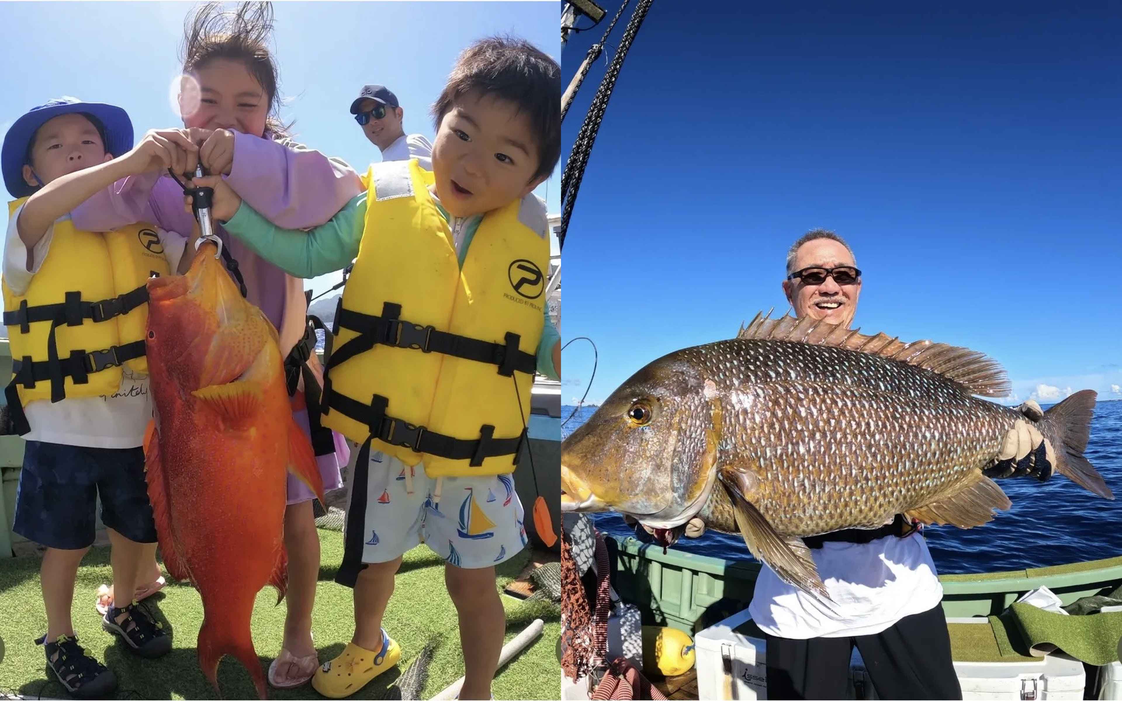 Fish brought aboard Hiyuu-maru off Chichijima