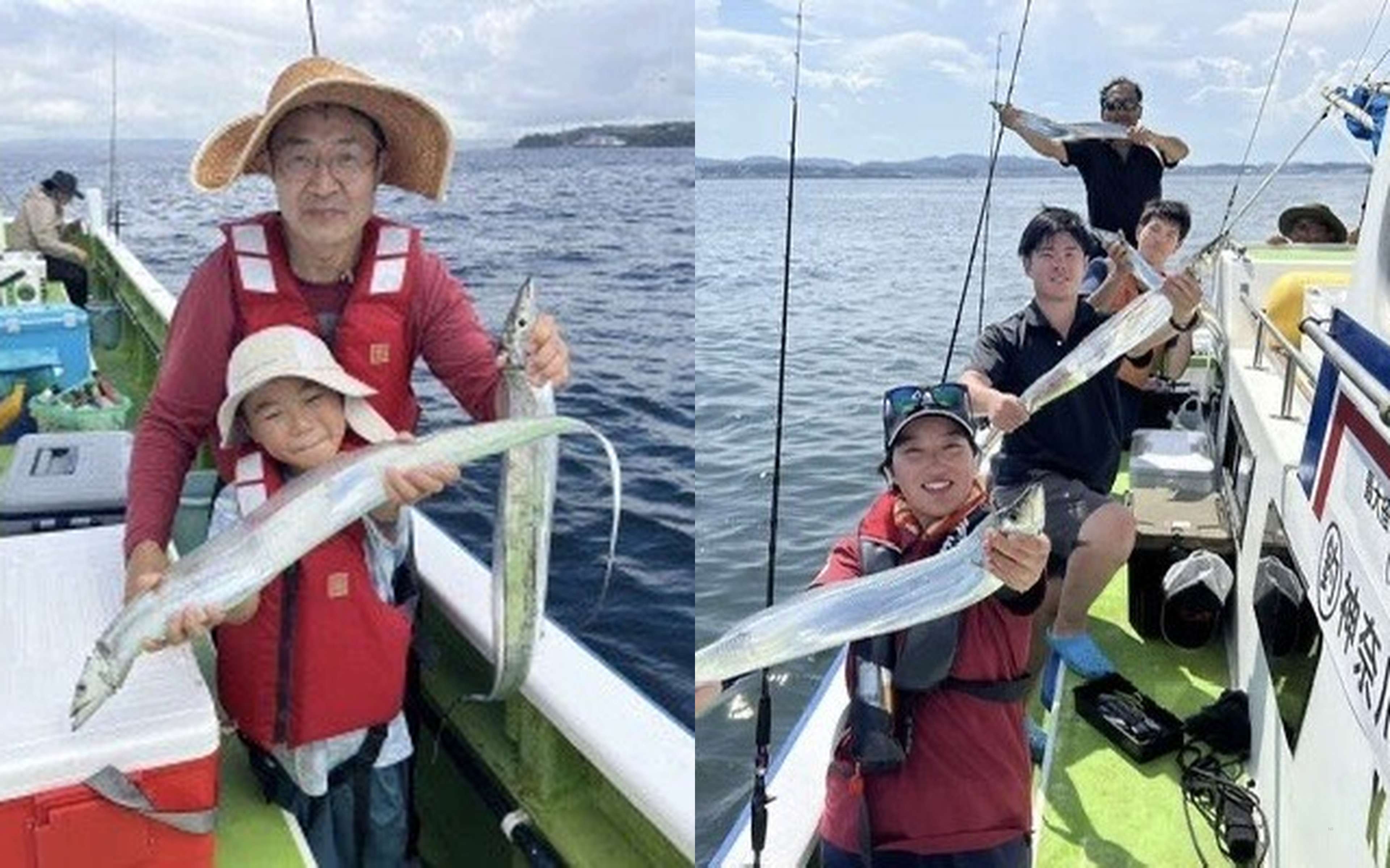 Fish brought aboard Masanobu-maru off Hashirimizu