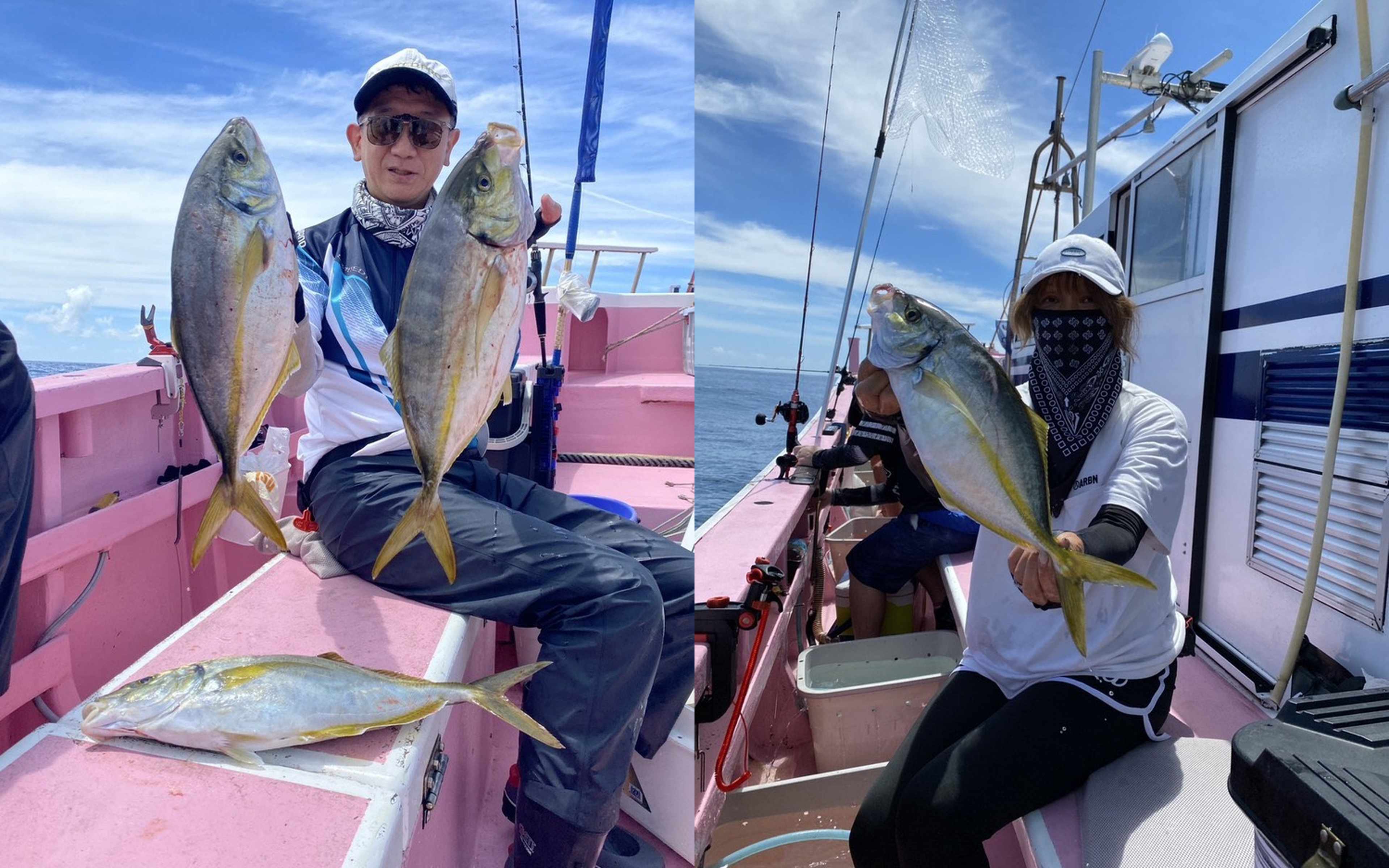 Fish brought aboard Fukumaru off Ohara